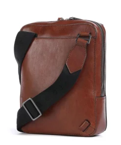 Giulio Umhängetasche fein genarbtes Rindsleder braun