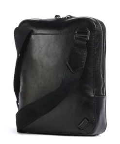 Giulio Umhängetasche fein genarbtes Rindsleder schwarz