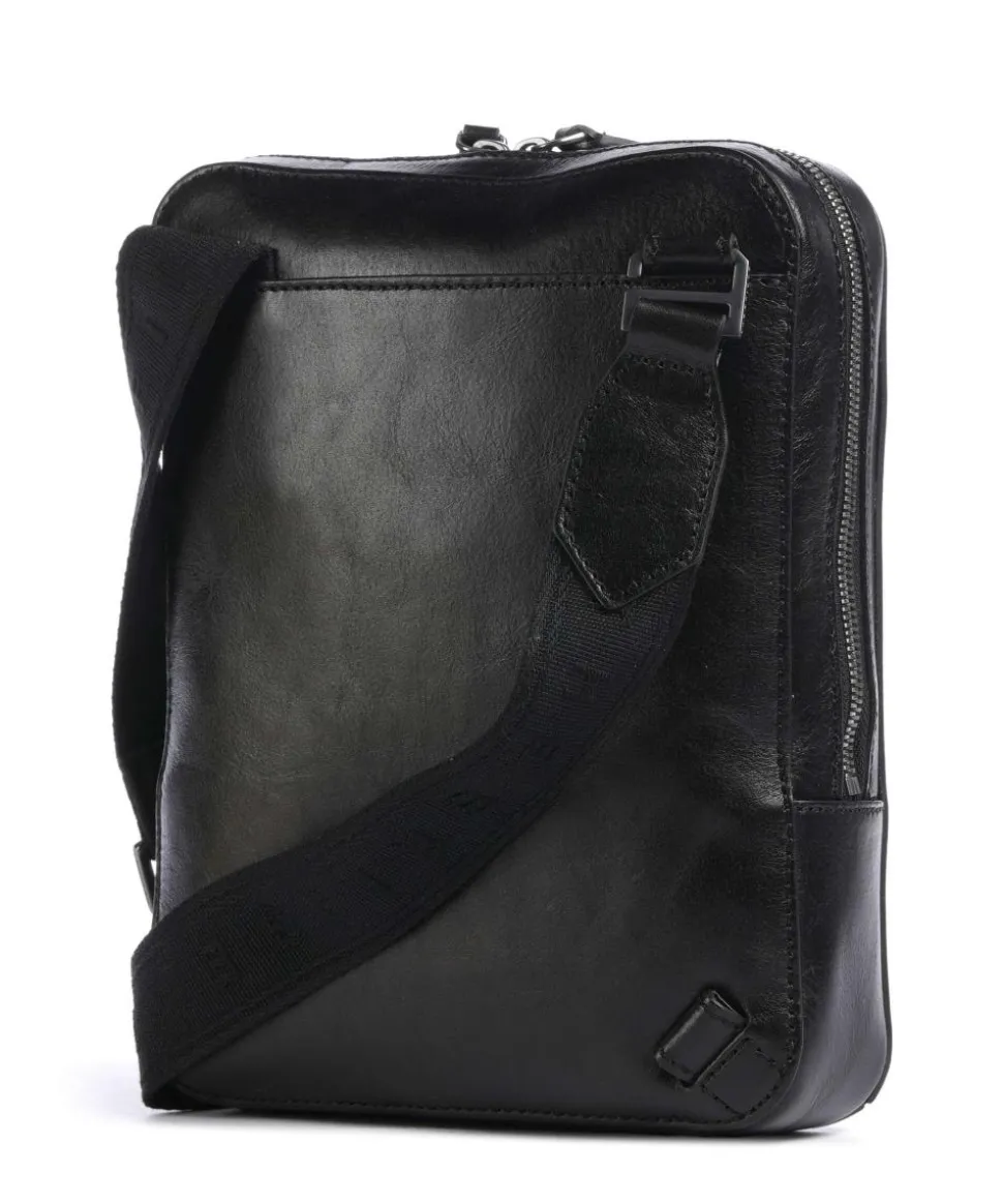 Giulio Umhängetasche fein genarbtes Rindsleder schwarz