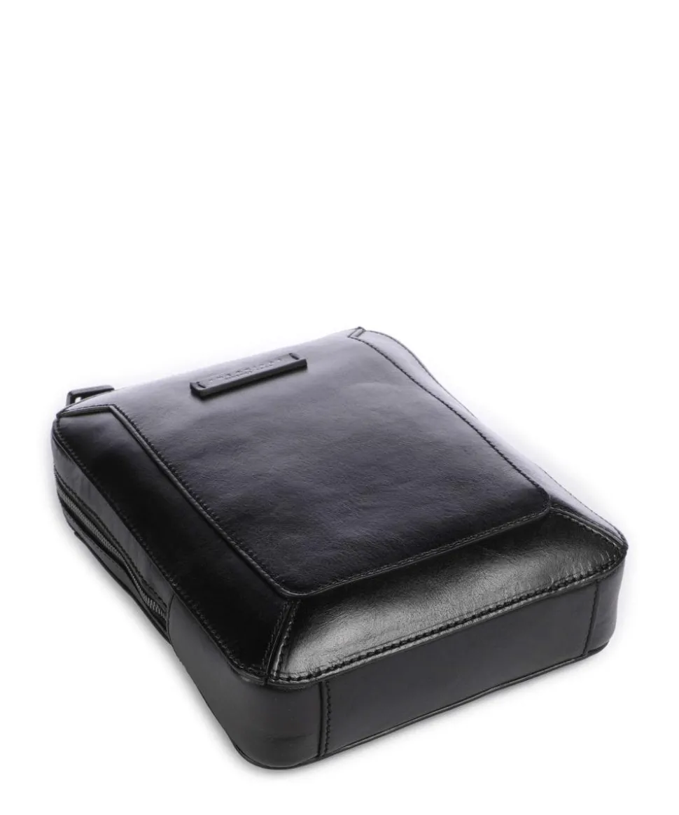 Giulio Umhängetasche fein genarbtes Rindsleder schwarz