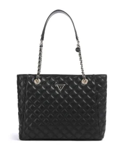 Giully Large Shopper Lederimitat schwarz