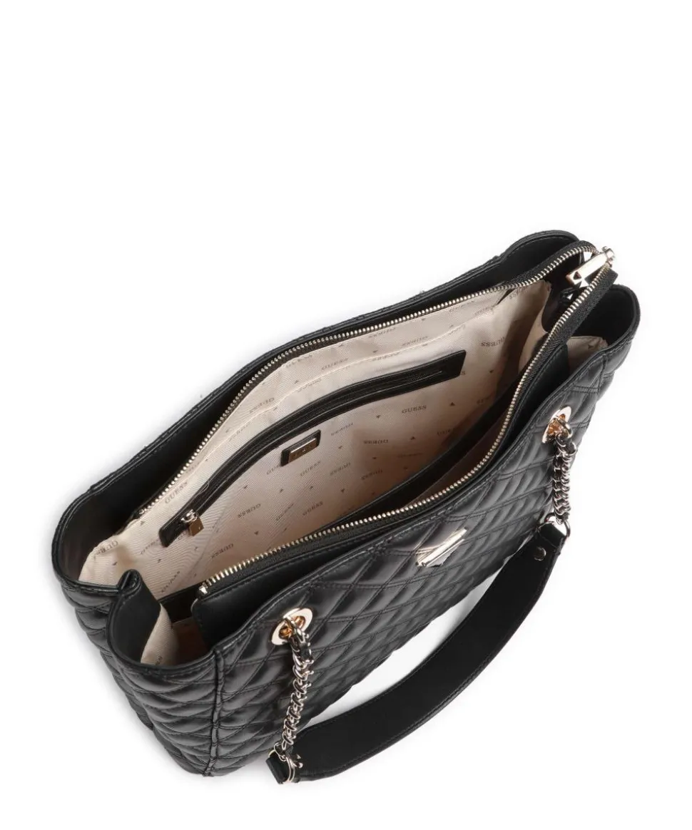 Giully Large Shopper Lederimitat schwarz