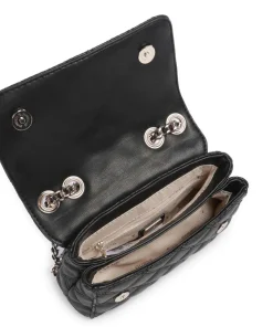 Giully Mini Schultertasche Lederimitat schwarz