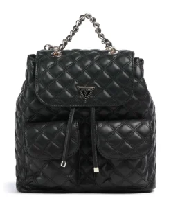 Giully Rucksack Lederimitat schwarz