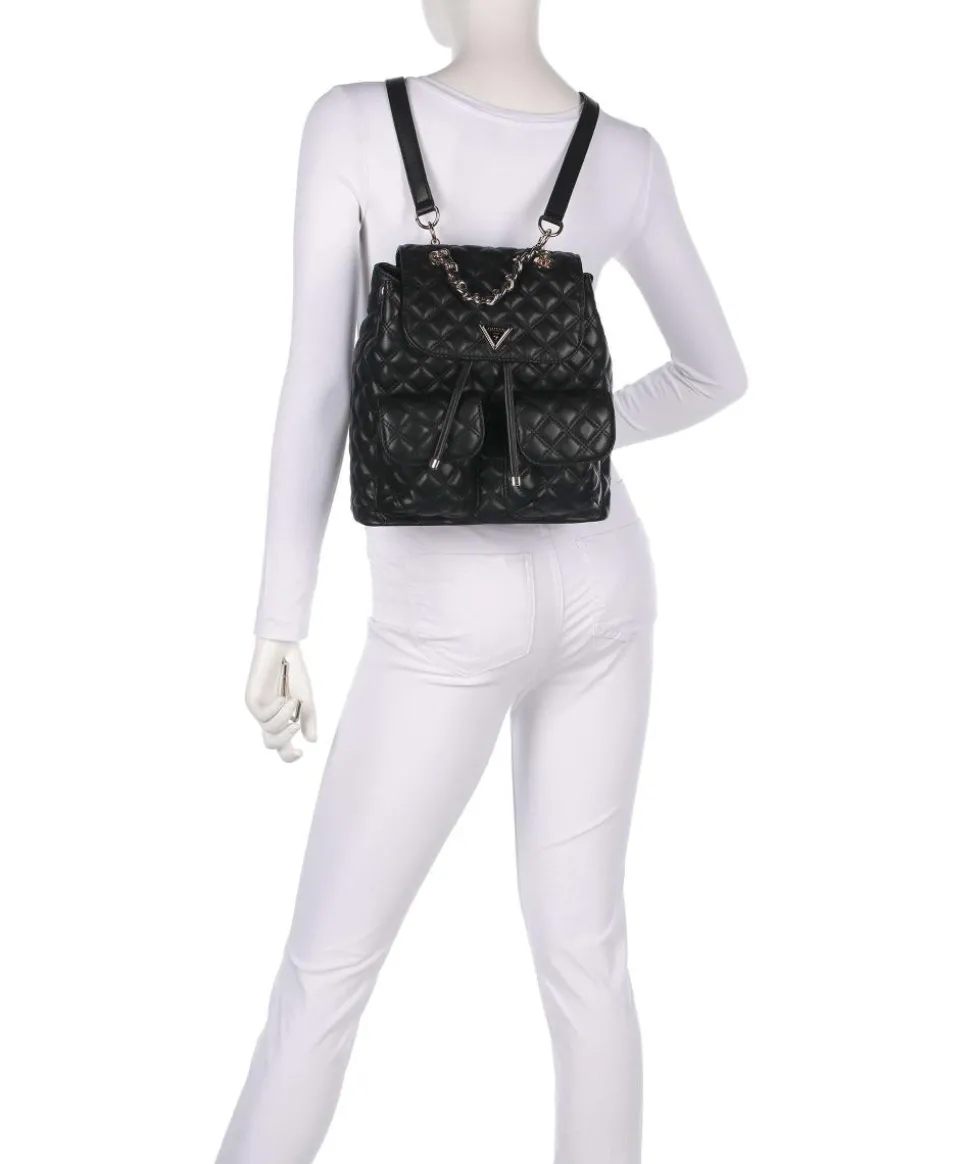 Giully Rucksack Lederimitat schwarz