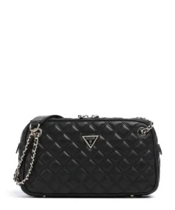 Giully Schultertasche Lederimitat schwarz