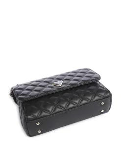 Giully Schultertasche Lederimitat schwarz