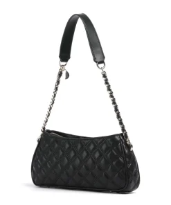 Giully Schultertasche Lederimitat schwarz