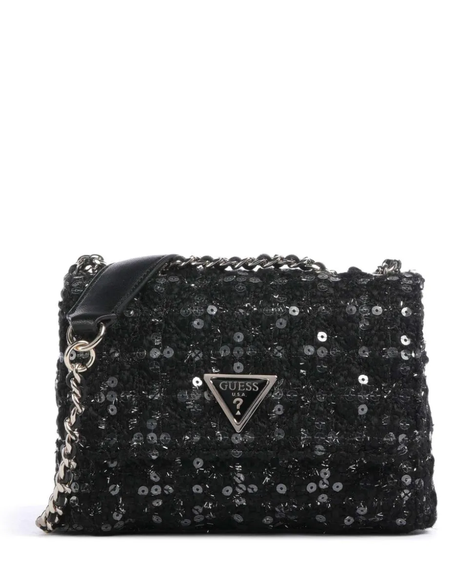 Giully Schultertasche Polyester, Baumwolle schwarz