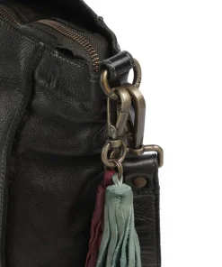 Glücksbrücke 2 Shopper genarbtes Rindsleder khaki