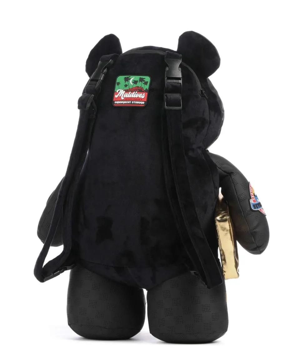 Global Mogul Billionaire Teddy Bear Rucksack Kunststoff schwarz
