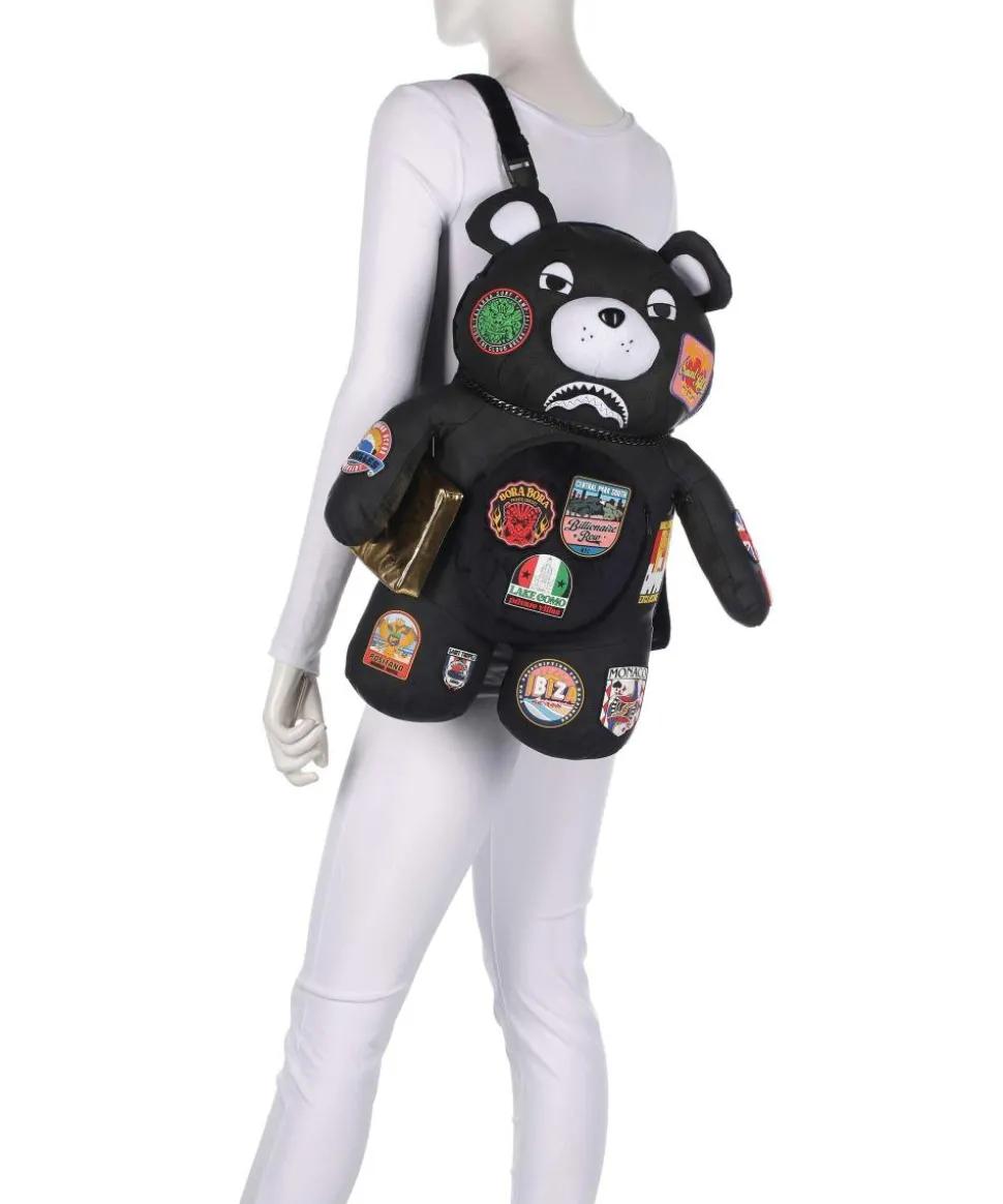 Global Mogul Billionaire Teddy Bear Rucksack Kunststoff schwarz