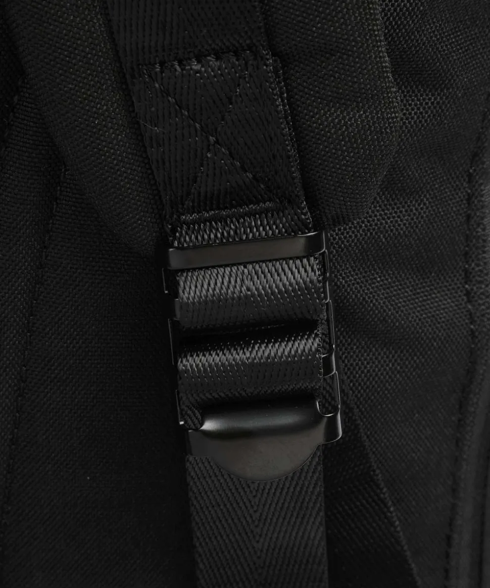 Glossy Blocking Christopher Rolltop Rucksack 15″ Nylon schwarz