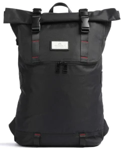 Glossy Blocking Christopher Rolltop Rucksack 15″ Nylon schwarz