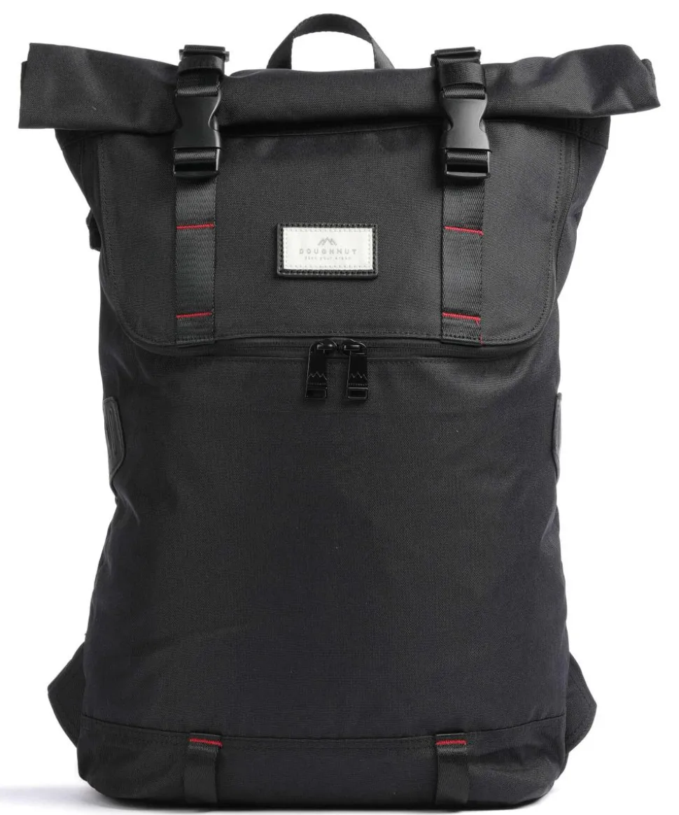 Glossy Blocking Christopher Rolltop Rucksack 15″ Nylon schwarz