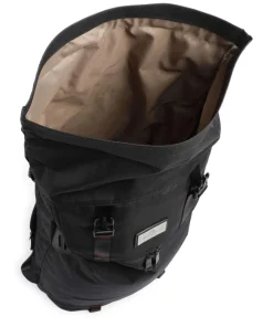 Glossy Blocking Christopher Rolltop Rucksack 15″ Nylon schwarz