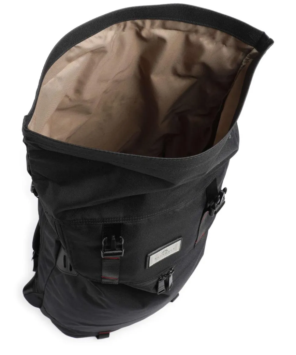 Glossy Blocking Christopher Rolltop Rucksack 15″ Nylon schwarz