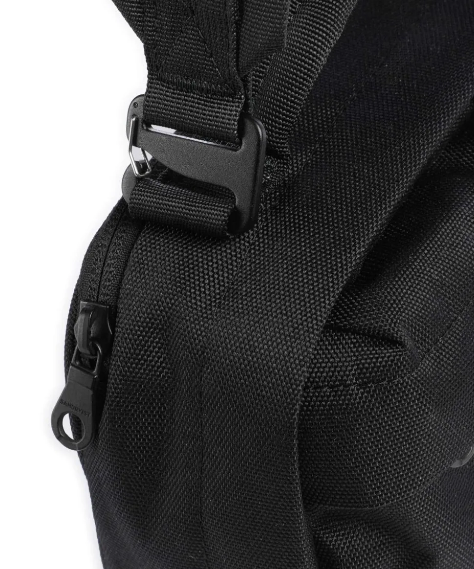 Go Handtasche recyceltes Polyester schwarz