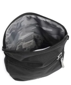 Go Saddle Umhängetasche recyceltes Polyester schwarz