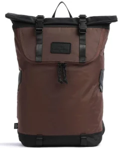 Go Wild Christopher Small Rolltop Rucksack 15″ recyceltes Nylon braun/schwarz