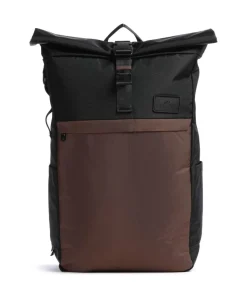 Go Wild Jetpack Rolltop Rucksack 15″ recyceltes Nylon braun/schwarz