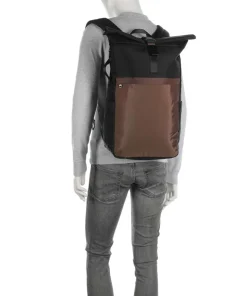Go Wild Jetpack Rolltop Rucksack 15″ recyceltes Nylon braun/schwarz