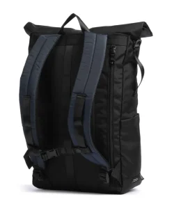 Go Wild Jetpack Rolltop Rucksack 15″ recyceltes Nylon schwarz/blau