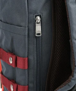 Go Wild Macaroon Large Rucksack 15″ recyceltes Nylon blau/rot