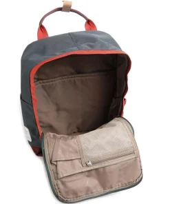 Go Wild Macaroon Large Rucksack 15″ recyceltes Nylon blau/rot