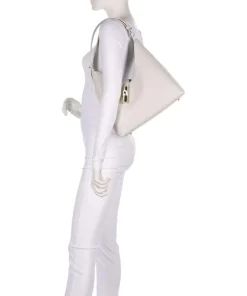 Goccia M Beuteltasche fein genarbtes Kalbsleder creme