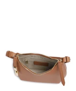 Goccia S Schultertasche genarbtes Kalbsleder braun