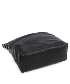 Golden Chic Beuteltasche fein genarbtes Kalbsleder schwarz