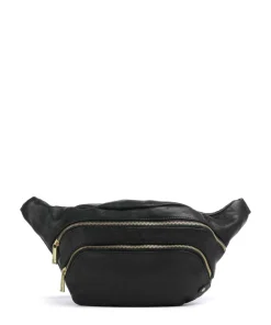 Golden Chic Gürteltasche fein genarbtes Rindsleder schwarz