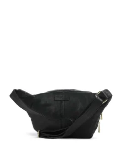 Golden Chic Gürteltasche fein genarbtes Rindsleder schwarz