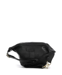 Golden Chic Gürteltasche fein genarbtes Kalbsleder schwarz
