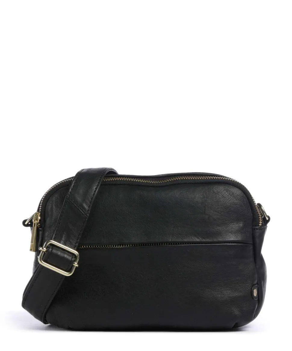 Golden Chic Umhängetasche Rindsleder schwarz
