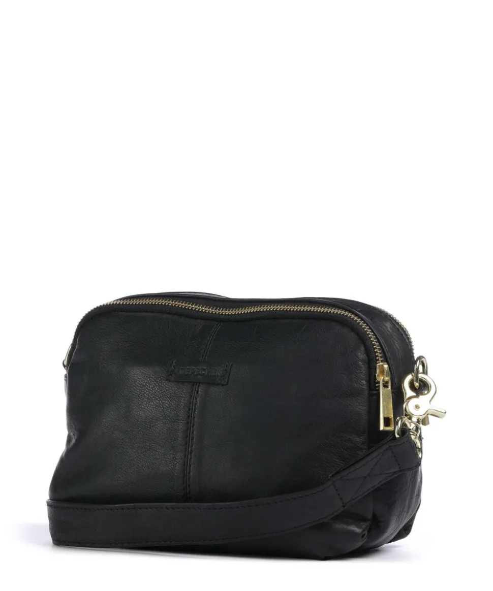 Golden Chic Umhängetasche Rindsleder schwarz