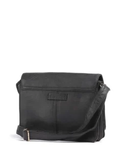 Golden Chic Umhängetasche genarbtes Rindsleder anthrazit