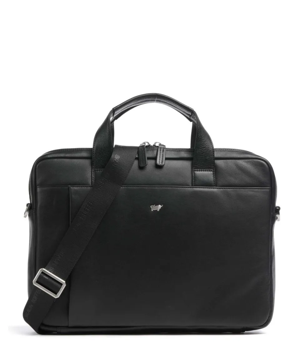 Golf 2.0 Aktentasche 15″ fein genarbtes Rindsleder schwarz