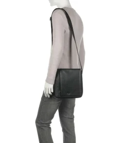 Golf 2.0 Bags Umhängetasche weiches Rindsleder schwarz