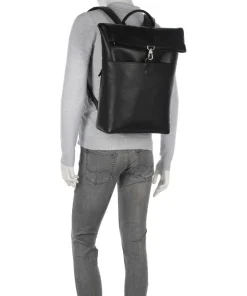 Golf Rucksack 17″ fein genarbtes Rindsleder schwarz