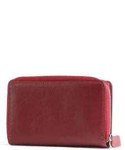 Golf Secure RFID Geldbörse Leder dunkelrot