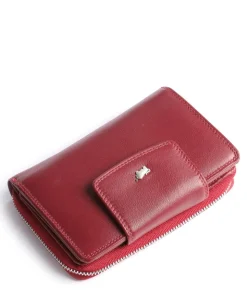 Golf Secure RFID Geldbörse Leder dunkelrot