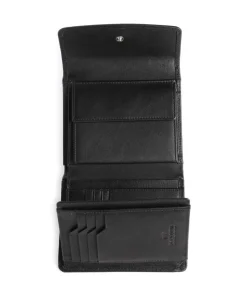 Golf Secure RFID Geldbörse fein genarbtes Rindsleder schwarz