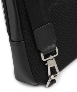 Golf Slingbag fein genarbtes Rindsleder schwarz