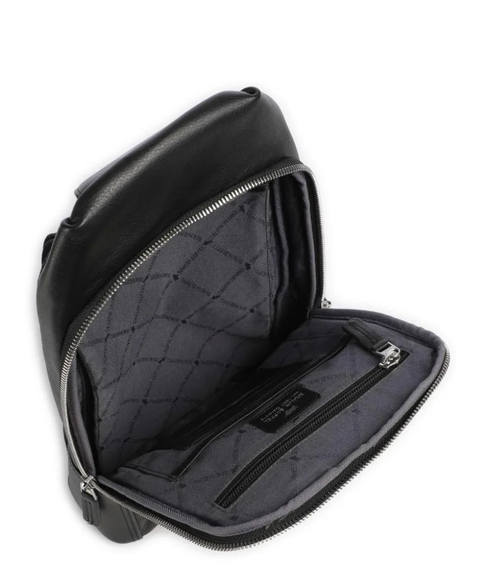 Golf Slingbag fein genarbtes Rindsleder schwarz