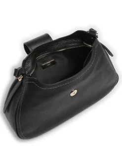 Gondola Beuteltasche genarbtes Leder schwarz