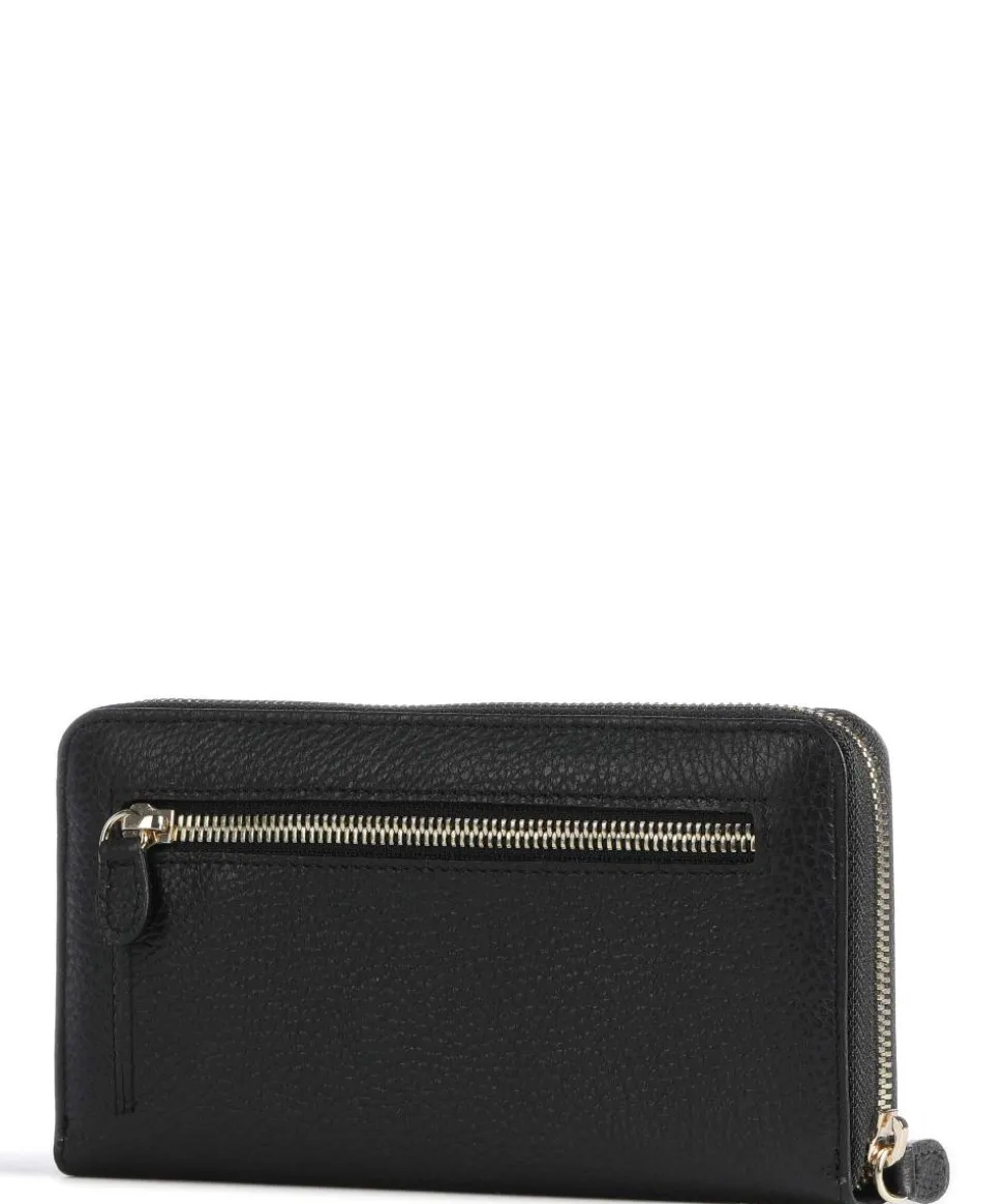 Gondola Geldbörse genarbtes Leder schwarz