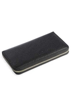 Gondola Geldbörse genarbtes Leder schwarz