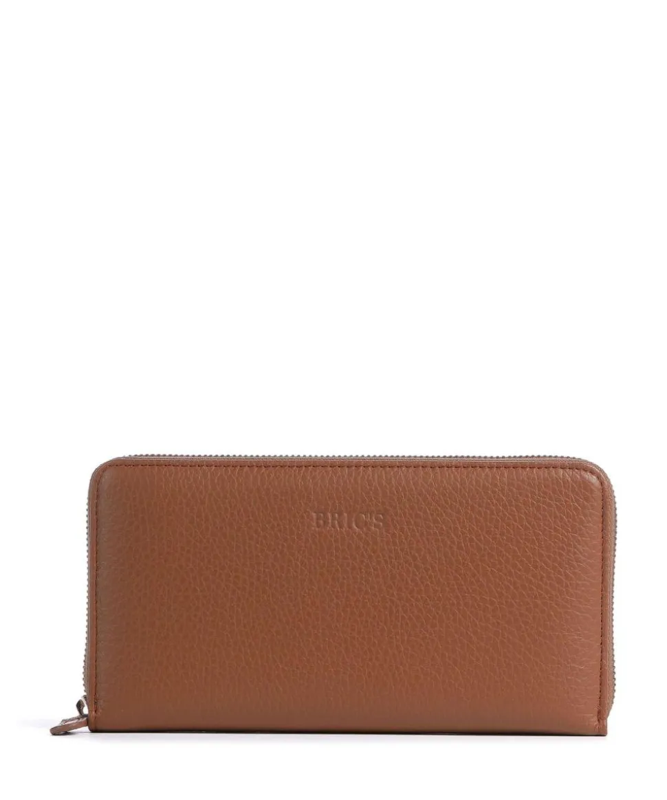 Gondola Geldbörse genarbtes Leder braun